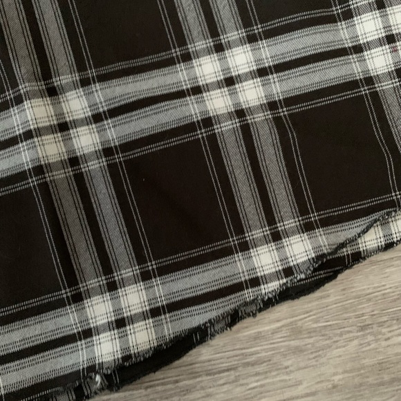 Black and white plaid dress handmade - Picture 7 of 10